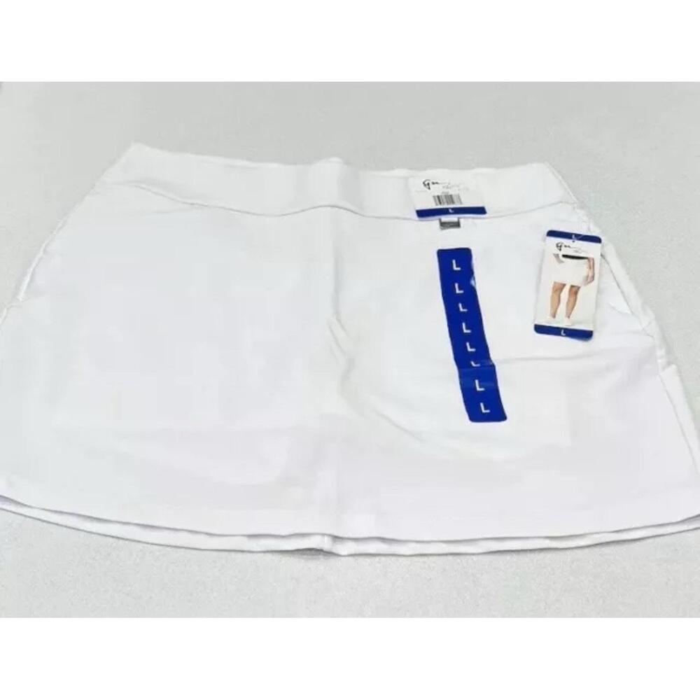 Greg Norman Womens Stretch Golf Lined Short with 3 Pocket Skort, Size L AP